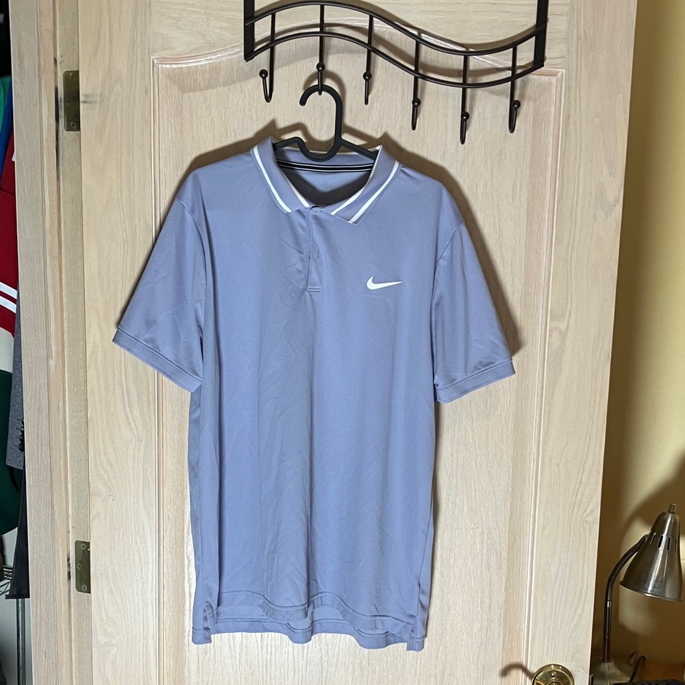 Nike Men's Light Blue Polo Shirt